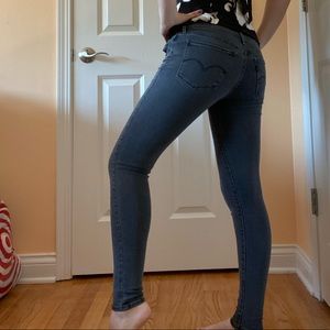 LEVI GREY SKINNY JEANS